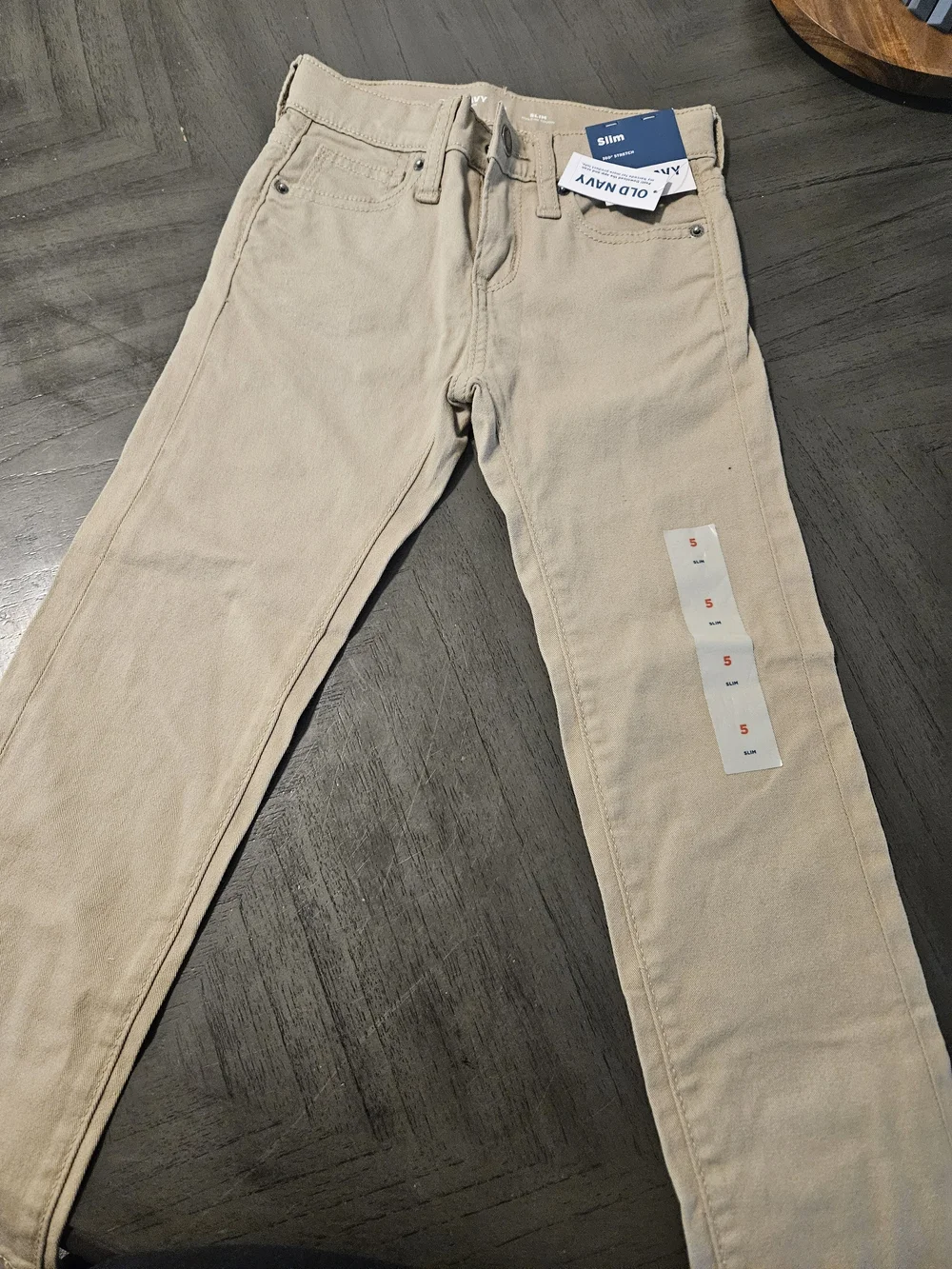 NWT Old Navy Boys’ School Uniform Pants – Slim Size 5 Khaki